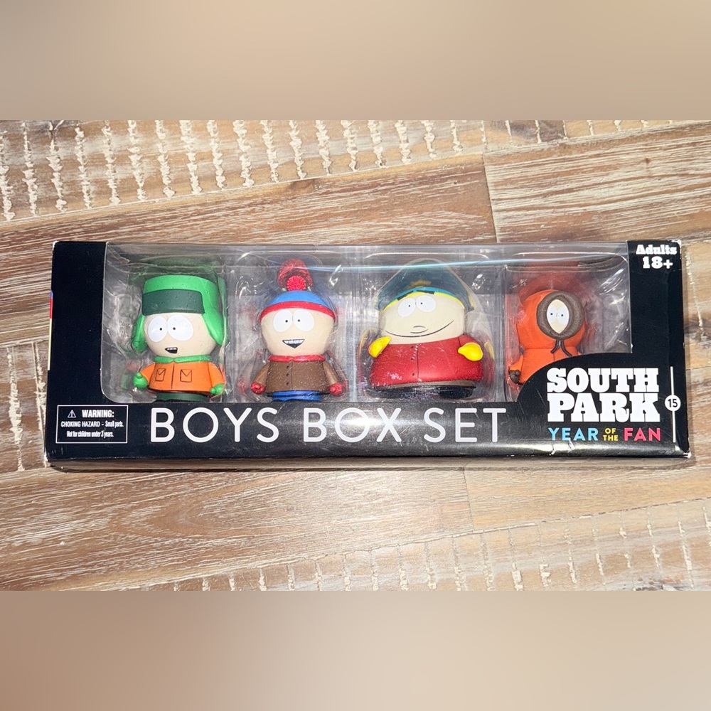 South Park Boys Box Set 15 Year of the Fan Mezco 4 Pack Figure RARE